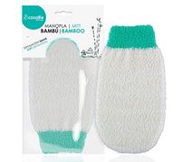 Casalfe Natural Skin Manopla Exfoliante, Renueva Tu Piel y Mejora Circulación, Bambú - Exfoliación Suave