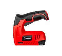 Casals - Grapadora Clavadora Eléctrica sin Cable 4v | 1300mAh |2en1| 40 impactos/min | Grapas (tipo 53) Clavos (tipo 47) | Deposito Extraible | Mango Goma Ergonómico | Batería Cargador USB