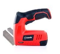 Casals - Grapadora Clavadora Eléctrica sin Cable 4v | 1300mAh |2en1| 40 impactos/min | Grapas (tipo 53) Clavos (tipo 47) | Deposito Extraible | Mango Goma Ergonómico | Batería Cargador USB
