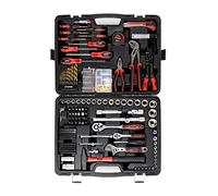 Casals - Maletín Herramientas + Juego de Llaves de 303 Piezas | Acero | Kit de Carracas 1/4 (6.3mm), 1/2 (12.5mm)| Llaves vaso 4-32mm | 3 Alicates | Set Puntas Destornillador | Set Brocas