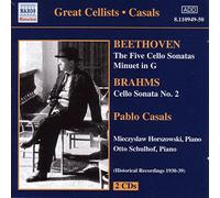 Pablo Casals – Beethoven / Brahms: Sonatas para violonchelo (1930-1939)