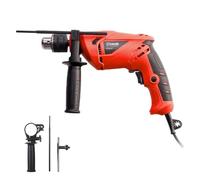 Casals - Taladro Atornillador Percutor 500W | 3000RPM | Portabrocas 13mm | Capacidad Máxima Perforación 10mm Acero / 24mm Madera / 13mm Hormigón | Revestimiento Ergonómico | 1.8m Cable