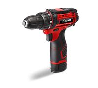 Casals - Taladro Atornillador sin Cable | 12V 2.0Ah Ion Litio | Función Reverse | Fuerza Max 15Nm | 0-800RPM | 19+1 Posiciones de Par | Batería Carga Rápida | Ergonomico Versátil | Portabrocas 10mm