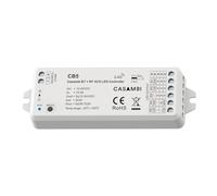 Casambi - Centralita Bluetooth LED Dimmer Controller 5 en 1 para tira LED monocolor CCT RGB RGBW RGB+CCT, RF 2.4GHz, 12V 24V, 5 canales 3A, regulable 0-100%