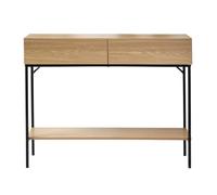 Casâme Consola 2 Cajones 1 Estante Decoración De Madera - L100 Cm