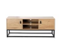 Casâme Mueble De TV Acabado Roble 2 Puertas Y Baldas Centrales - 120 Cm