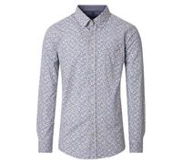 CasaModa Hombre Camisa Manga Larga Informal Ajuste Azul Lunares 454485200 100