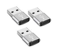 CasaNexa 3 adaptadores USB tipo C a USB, convertidor portátil de aleación de aluminio para carga y transferencia de datos