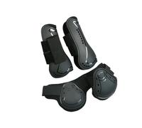 CasaNexa Protectores de Tendones para Caballos 4 Piezas, Protectores para Patas Delanteras y Traseras, Mallas de Protección- L