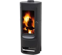 CasaNovae24 PLAMEN Nera, estufa de leña de hierro fundido, 13,3 kW, Clase energética 150 mm, Negro
