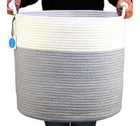 Casaphoria Cestas de jacinto de agua abiertas cubos de almacenamiento, gris