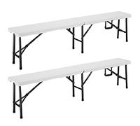 Banco de picnic plegable set de 2 plástico