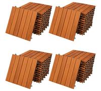 Casaria 44x Baldosas de Madera de Acacia 30x30cm 4m² Certificado FSC® Losetas Jardín Terraza Balcón
