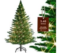 CASARIA® Árbol de Navidad Artificial 140cm Árboles Pino Navidad 470 Puntas Cadena de Luces Soporte Reutilizable