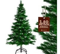 Árbol de Navidad artificial con soporte 180cm