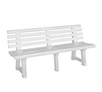 Banco jardín Orquídea blanco 145x49x74cm