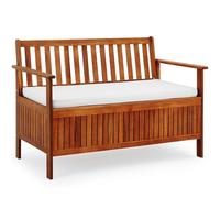 CASARIA® Banco de Jardín con Baúl 120x84x62cm Resistente a la Intemperie 320kg de Capacidad Almacenaje