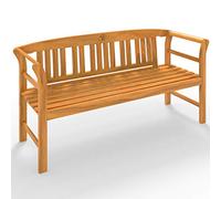 CASARIA® Banco de Jardín Rose Madera Eucalípto Exteriores 158x45x82cm Certif. FSC® 3 Plazas Patio