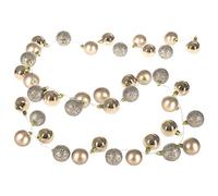 CASARIA® Bolas de Navidad con Leds 40 Bolas 2m 8 Efectos de Luz Interior Exterior Timer Luces Navideñas Champán