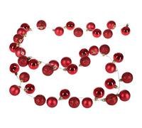 CASARIA® Bolas de Navidad con Leds 40 Bolas 2m 8 Efectos de Luz Interior Exterior Timer Luces Navideñas Rojo