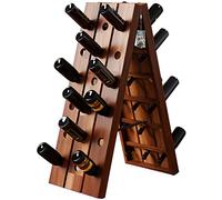 CASARIA Botellero de Madera de Acacia 36 Botellas 87x40x55cm Estantería para Vinos Rústica Plegable Vinoteca