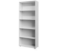 CASARIA® Estantería Vela 190x60x28cm 5 Estantes Abiertos Altura Regulable Estable Duradero Librería Biblioteca Mueble Organizador Oficina Habitación Blanco