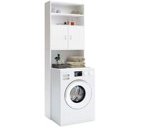 CASARIA Mueble Alto para Lavadora Secadora Blanco