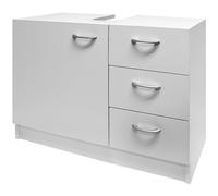 CASARIA Mueble Bajo Lavabo Armario Baño 63x54x30cm Blanco