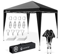 CASARIA® Pabellón Capri 3x3m Carpa Cenador de Jardín Fiestas Protección UV50+ Pop-Up Camping Festivales Patio