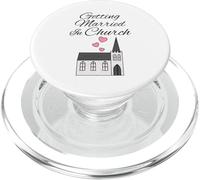 Casarse en la iglesia, compromiso de boda cristiana PopSockets PopGrip para MagSafe