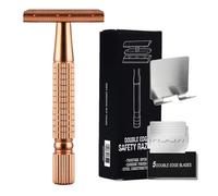 Casas de afeitar de seguridad para hombres, maquinillas de afeitar de doble borde para hombres - Rasurador de cara manual de doble borde,Maestría para afeitar y cómodo, rasurador manual con 5