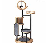 Casas de árbol para Gatos Árbol para Gatos trepador Una Villa Grande para Gatos Tabla para Garras para Gatos Suministros Juguetes multifuncionales Cálido como Siempre