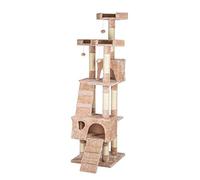 Casas de árbol para Gatos de 66 Pulgadas, árbol de sisal para Gatos, Juguete para Gatos, árbol para Gatos Beige, Cuerda para Atar para afilar Garras, Postes, casa de Juegos para Mascotas, cálida como