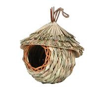 Casas De - Cajas De Roosting | Finch Wren Colgado De La Casa | Song Birds House | Anidación De Pájaros Tejidos A Mano | Regalos Para Amantes De Los Pájaros Decoraciones De Jardín Para Cas