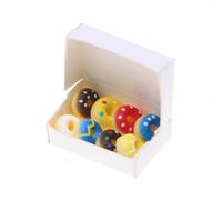 Casas de muñecas decorativas detalladas para postres de resina para juegos de rol y coleccionistas, réplicas realistas de alimentos de resina