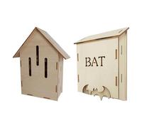Casas de murciélagos al aire libre - Cueva de madera ecológica | Reserva natural de animales | Accesorios de jardín, patio, patio, césped, parque, hogar, agricultores, amantes de la naturaleza