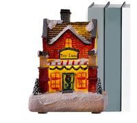 Casas De Navidad | Decoración Iluminada Ciudad De Navidad | Decoración De Escritorio Para Ventanas Compras Ventana Alféizar Escaparate | Vacaciones Apartamento Decoración De Invierno