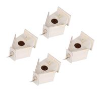 Casas de Pájaros de Madera para Pintar, Casa Pájaros Cajas Anidación Al Aire Libre 4 Piezas sin Terminar Cajas Colgantes Madera para la Decoración del Patio del Jardín, 2.6x1.6x2.0in