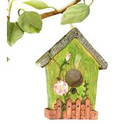 Casas de pájaros para el exterior, las casas de pájaros exteriores - Casa de pájaros colgables de resina | Caja de anidación colorida, cabaña decorativa de mascota, decoración del jardín, adornos de m