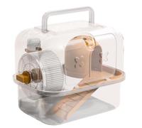 Casas de viaje de hámster - Carcasa transparente con salida de conejito - Casas de hámster transparente para viajes, senderismo, caminatas, al aire libre