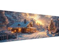 Casas Diamond Painting Adultos Grande XXL 60x120cm Kit Completo, 5D DIY Pintura de Diamante Full con Diamantes Redondos, Decoración Pared Salón, Renovación Hogar Primavera, Arte Mural, Navidad Y1-111