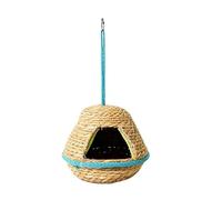 Casas para Colibríes | Cabaña Tejida A Mano,Colgante para Aves Y Uso En Exterior,para Conuro, Cacatúa NINFA, Inseparable, Canario, Guacamayo, Loro Gris Africano, Pinzón y Jardín