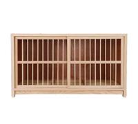 Casas para pájaros Puerta corredera de madera Jaulas para palomas Jaula de apareamiento para palomas con orificios de ventilación Balcón Jaula para palomas Suministros para mascotas Cuidado de aves de