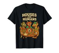 Casas y Humanos Divertido Geek RPG Nerd Gamers Hombres Mujeres Niños Camiseta