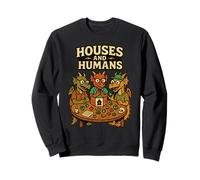 Casas y Humanos Divertido Geek RPG Nerd Gamers Hombres Mujeres Niños Sudadera