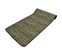 Casatessile Alfombra de Cocina Ancho 50 cm. Corredor de Cocina Lavable, Alfombra Antideslizante Debajo del Fregadero. - Marrone, 180 cm.