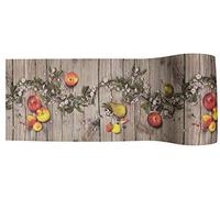 Casatessile Alfombra Multiusos Antideslizante de 50 cm de Ancho. Corte en Vivo de Mele Alfombra de Cocina Lavable a máquina, alfombras de Cocina de diseño Moderno. - 380 cm.