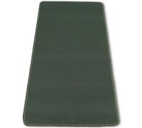 Casatessile Alfombrilla de Cocina Antideslizante de 50 cm de Ancho de Carril. DAMINA Color Lavable, Alfombra de Entrada, Alfombra de Pasillo - Verdone, 150 cm.