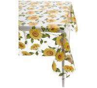 Casatessile Mantel Italiano de plástico Transparente Cristallo Fantasia Mantel de PVC plastificado Exterior - VAR. 5, 6 Puestos 140x180 cm.