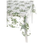 Casatessile Mantel Italiano de plástico Transparente Cristallo Fantasia Mantel de PVC plastificado Exterior - VAR. 2, 12 Puestos 140x240 cm.
